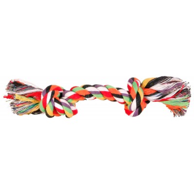 TRIXIE CORDA MULTICOLORIDA C/ 2 NÓS - 15 CM