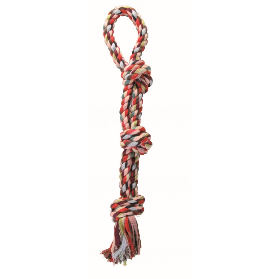 TRIXIE CORDA DUPLA MULTICOR C/3 NOS - 60 CM TRIXIE CORDA DUPLA MULTICOR C/3 NOS - 60 CM