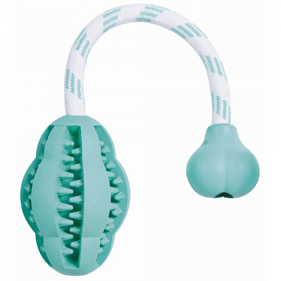TRIXIE DENTAFUN BORRACHA - C/ MENTA JUMPER C/CORDA - 8 CM TRIXIE DENTAFUN BORRACHA - C/ MENTA JUMPER C/CORDA - 8 CM