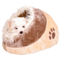 TRIXIE IGLOO "MINOU" EM PELUCIA (BEGE/CASTANHO) 41X30X50 CM TRIXIE IGLOO "MINOU" EM PELUCIA (BEGE/CASTANHO) 41X30X50 CM