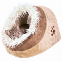 TRIXIE IGLOO "MINOU" EM PELUCIA (BEGE/CASTANHO) 41X30X50 CM TRIXIE IGLOO "MINOU" EM PELUCIA (BEGE/CASTANHO) 41X30X50 CM