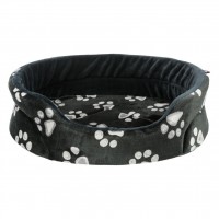TRIXIE CAMA OVAL "JIMMY" (PRETO) 45X35 CM
