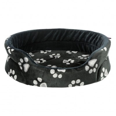 TRIXIE CAMA OVAL "JIMMY" (PRETO) 75X65 CM