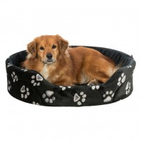 TRIXIE CAMA OVAL "JIMMY" (PRETO) 45X35 CM
