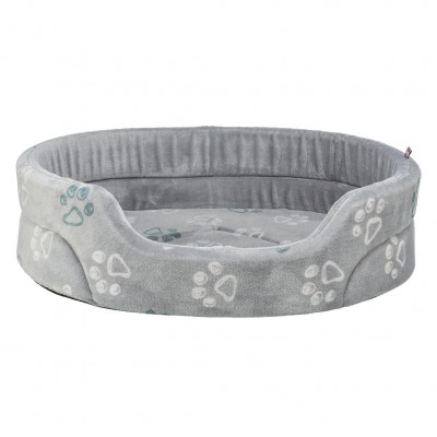 TRIXIE CAMA OVAL "JIMMY" (CINZA CLARO) 45X35 CM