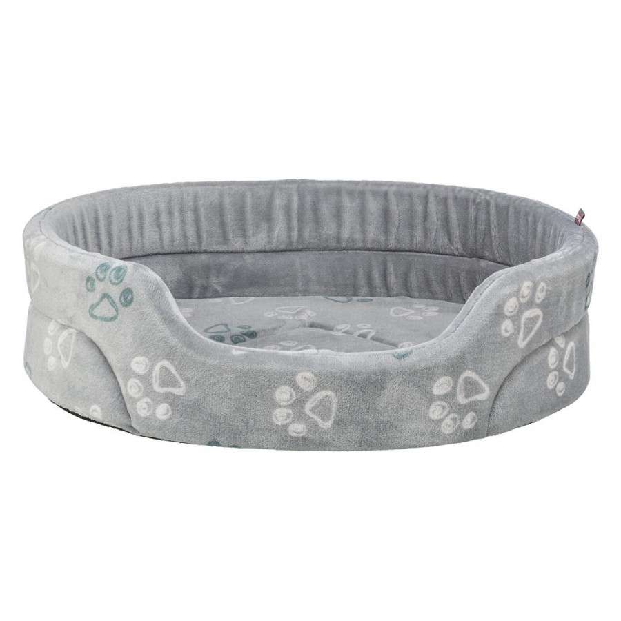 TRIXIE CAMA OVAL "JIMMY" (CINZA CLARO) 55X45 CM