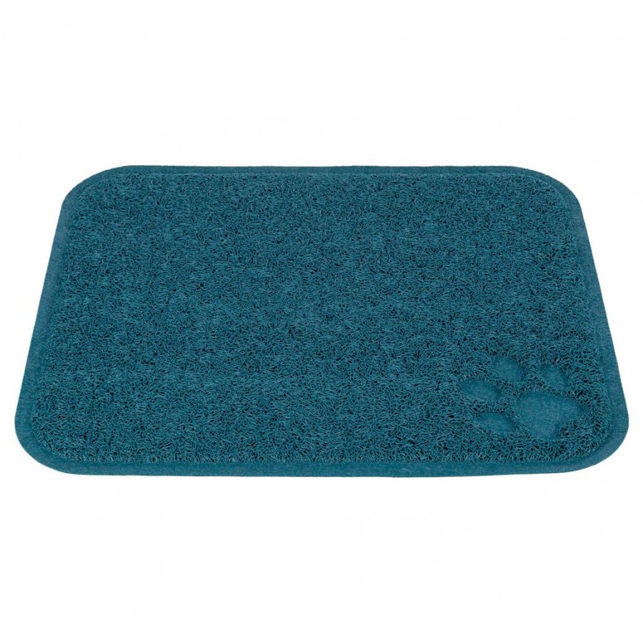 TRIXIE TAPETE EM PVC P/WC DE GATOS 37 X 45 CM - AZUL
