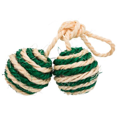 TRIXIE BOLA DUPLA EM SISAL RECHEADO C/CATNIP