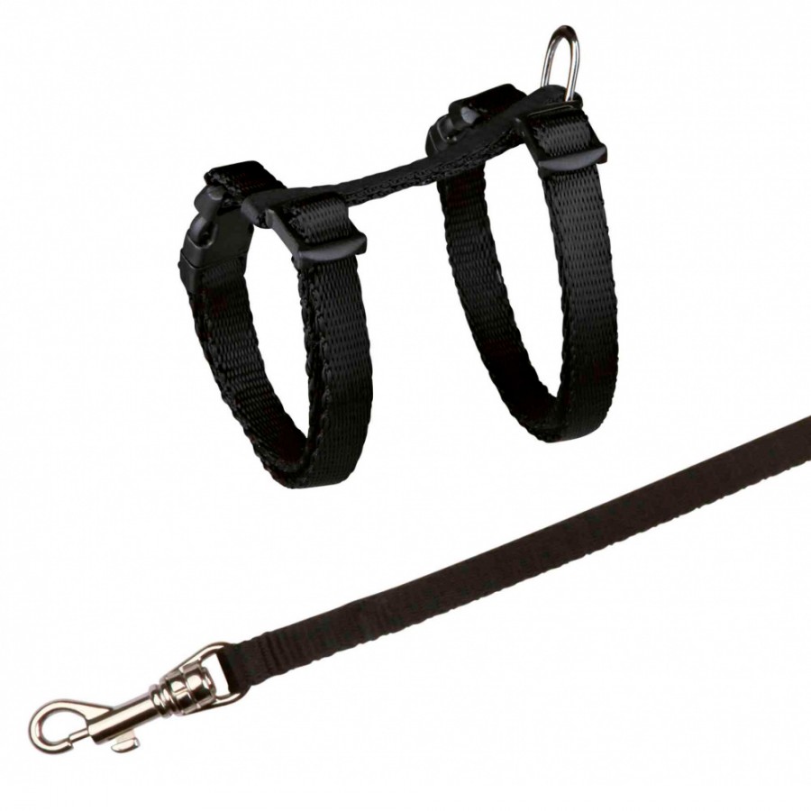 TRIXIE PEITORAL+TRELA AJUSTAVEL EM NYLON P/GATINHOS TRIXIE PEITORAL+TRELA AJUSTAVEL EM NYLON P/GATINHOS