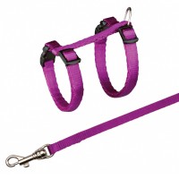 TRIXIE PEITORAL+TRELA AJUSTAVEL EM NYLON P/GATINHOS TRIXIE PEITORAL+TRELA AJUSTAVEL EM NYLON P/GATINHOS