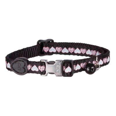 TRIXIE COLEIRA NYLON P/GATOS  "HEARTS"