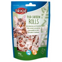 TRIXIE ROLLS FISH CHICKEN  - 50 GR