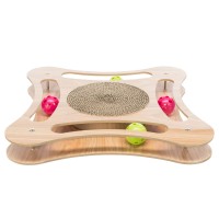 ARRANHADOR EM CARTÃO/MADEIRA COM BRINQUEDOS - ARRANHADOR COMPLETO ARRANHADOR EM CARTÃO/MADEIRA COM BRINQUEDOS - ARRANHADOR COMPLETO