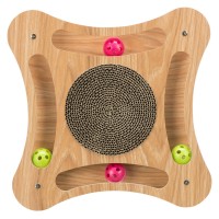 ARRANHADOR EM CARTÃO/MADEIRA COM BRINQUEDOS - ARRANHADOR COMPLETO ARRANHADOR EM CARTÃO/MADEIRA COM BRINQUEDOS - ARRANHADOR COMPLETO