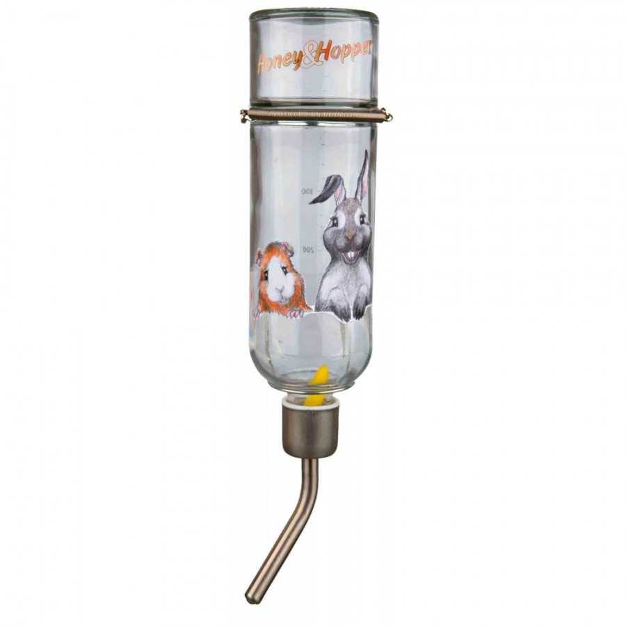 BEBEDOURO DE ESFERA EM VIDRO HONEY & HOPPER PARA CHINCHILAS E COELHOS - 500ML BEBEDOURO DE ESFERA EM VIDRO HONEY & HOPPER PARA CHINCHILAS E COELHOS - 500ML