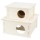 ABRIGO EM MADEIRA COM 2 DIVISORIAS (25X12X25)