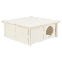 ABRIGO EM MADEIRA COM 4 DIVISORIAS (25X10X25) ABRIGO EM MADEIRA COM 4 DIVISORIAS (25X10X25)