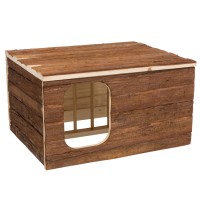 CASA HILKE EM MADEIRA COM PORTA FENO