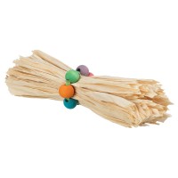 BRINQUEDO COM FOLHAS DE MILHO E MADEIRA PARA PEQUENOS ROEDORES BRINQUEDO COM FOLHAS DE MILHO E MADEIRA PARA PEQUENOS ROEDORES