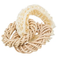 ARGOLA EM LUFA , VIME E FIBRAS DE MILHO ARGOLA EM LUFA , VIME E FIBRAS DE MILHO