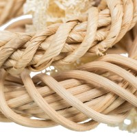 ARGOLA EM LUFA , VIME E FIBRAS DE MILHO ARGOLA EM LUFA , VIME E FIBRAS DE MILHO