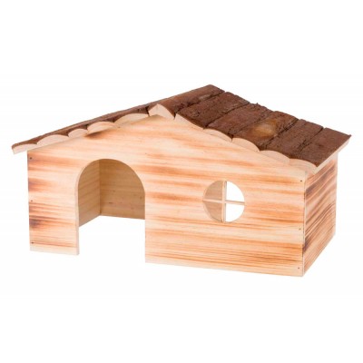 CASA RAGNA EM MADEIRA NATURAL FLAMEJADA (43X22X25)