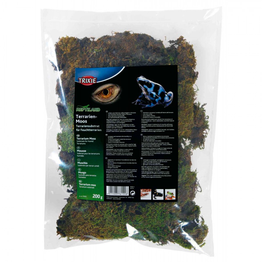REPTILAND TERRARIEN-MOOS - MUSGO: SUBSTRATO PARA VIVÁRIOS HÚMIDOS 200G REPTILAND TERRARIEN-MOOS - MUSGO: SUBSTRATO PARA VIVÁRIOS HÚMIDOS 200G