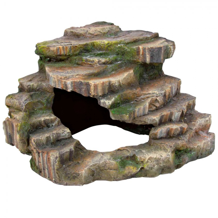 DECORAÇÃO PARA TERRÁRIO - ESCARPA COM GRUTA TUNDRA 26X 20X26 DECORAÇÃO PARA TERRÁRIO - ESCARPA COM GRUTA TUNDRA 26X 20X26