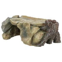 DECORAÇÃO PARA TERRÁRIO - PLATAFORMA ROCHOSA COM TRONCO DECORAÇÃO PARA TERRÁRIO - PLATAFORMA ROCHOSA COM TRONCO