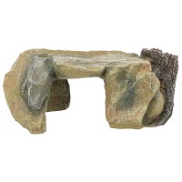 DECORAÇÃO PARA TERRÁRIO - PLATAFORMA ROCHOSA COM TRONCO DECORAÇÃO PARA TERRÁRIO - PLATAFORMA ROCHOSA COM TRONCO