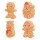 FIGURAS GINGERBREAD SORTIDAS (12 UNIDADES)