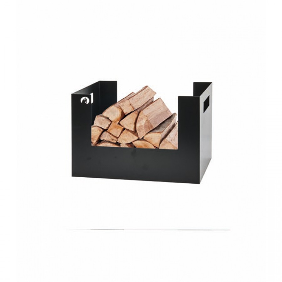 CESTO PARA LENHA PRETO RECTANGULAR CESTO PARA LENHA PRETO RECTANGULAR