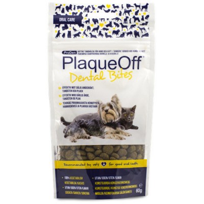 PLAQUE OFF DENTAL CROQ CÃES E GATOS - 60 GR
