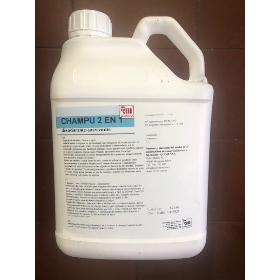 DIXIE SHAMPOO 2 EM 1 CAO - 5000ML DIXIE SHAMPOO 2 EM 1 CAO - 5000ML