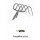 VITO FORQUILHA 5 DENTES CURVA