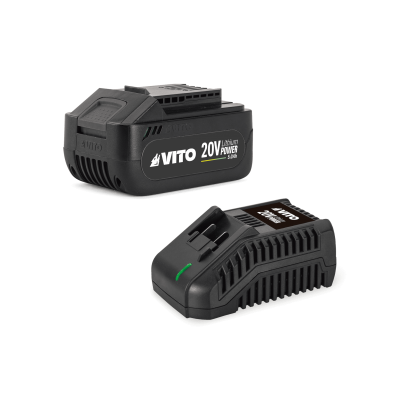 VITO KIT STARTER 20V 5.0AH: BATERIA 20V 5AH E CARREGADOR RÁPIDO