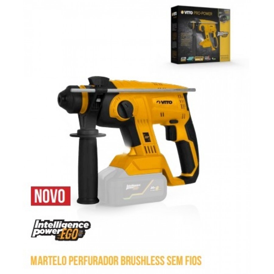 VITO MARTELO PERFURADOR BRUSHLESS 20V LI SEM FIOS VITO MARTELO PERFURADOR BRUSHLESS 20V LI SEM FIOS