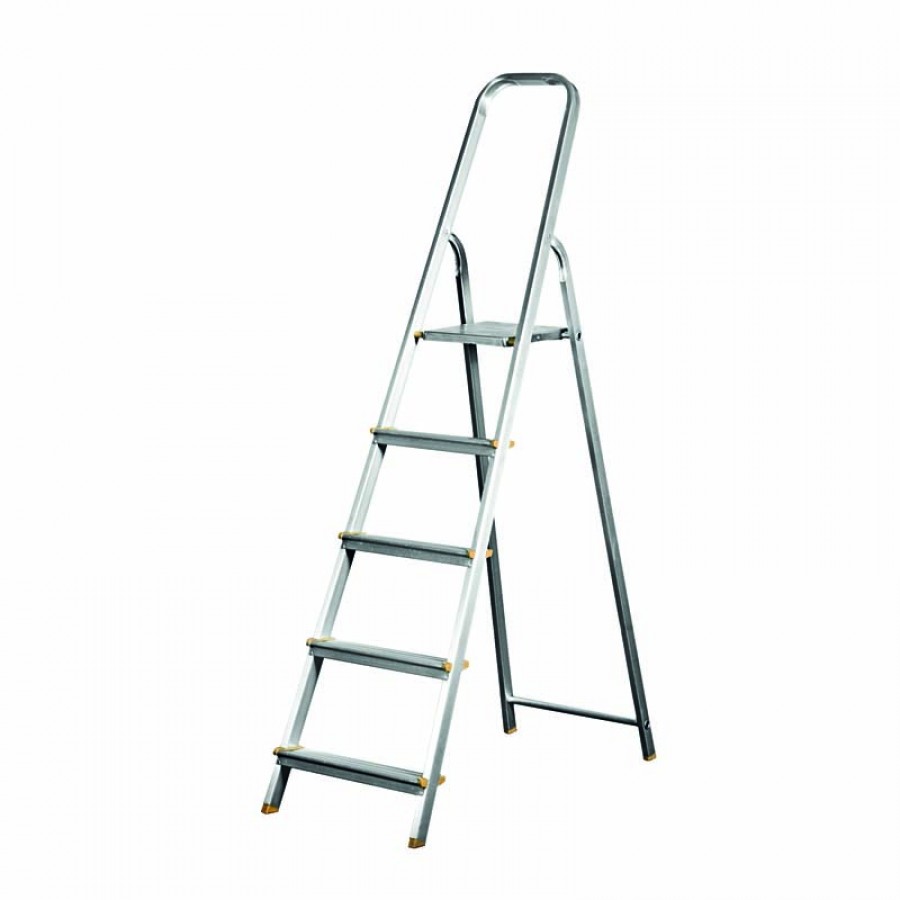 ESCADOTE DE ALUMÍNIO 5 DEGRAUS<br><br>