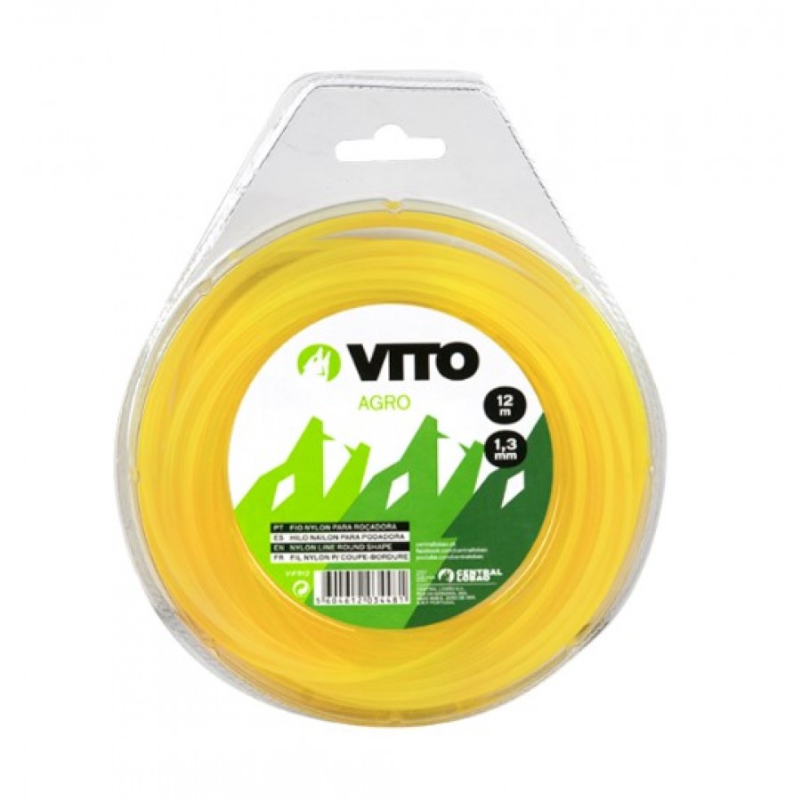 VITO FIO NYLON REDONDO 1.3 X 12 MT VITO FIO NYLON REDONDO 1.3 X 12 MT