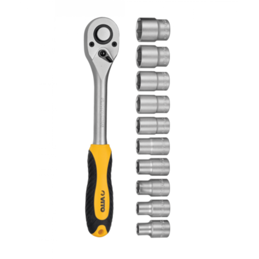 VITO JOGO DE 11 CHAVES COM ROQUETE 1/2" VITO JOGO DE 11 CHAVES COM ROQUETE 1/2"