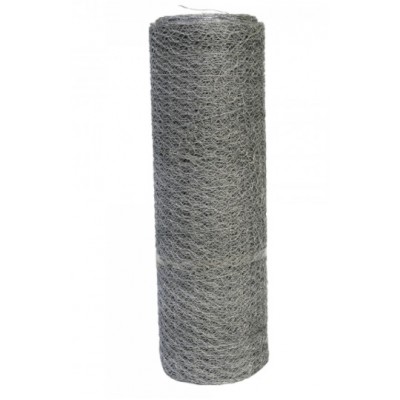 REDE HEXAGONAL GALVANIZADA 1"  Ø (0.71MM) -ROLO 0,75 X 50MT