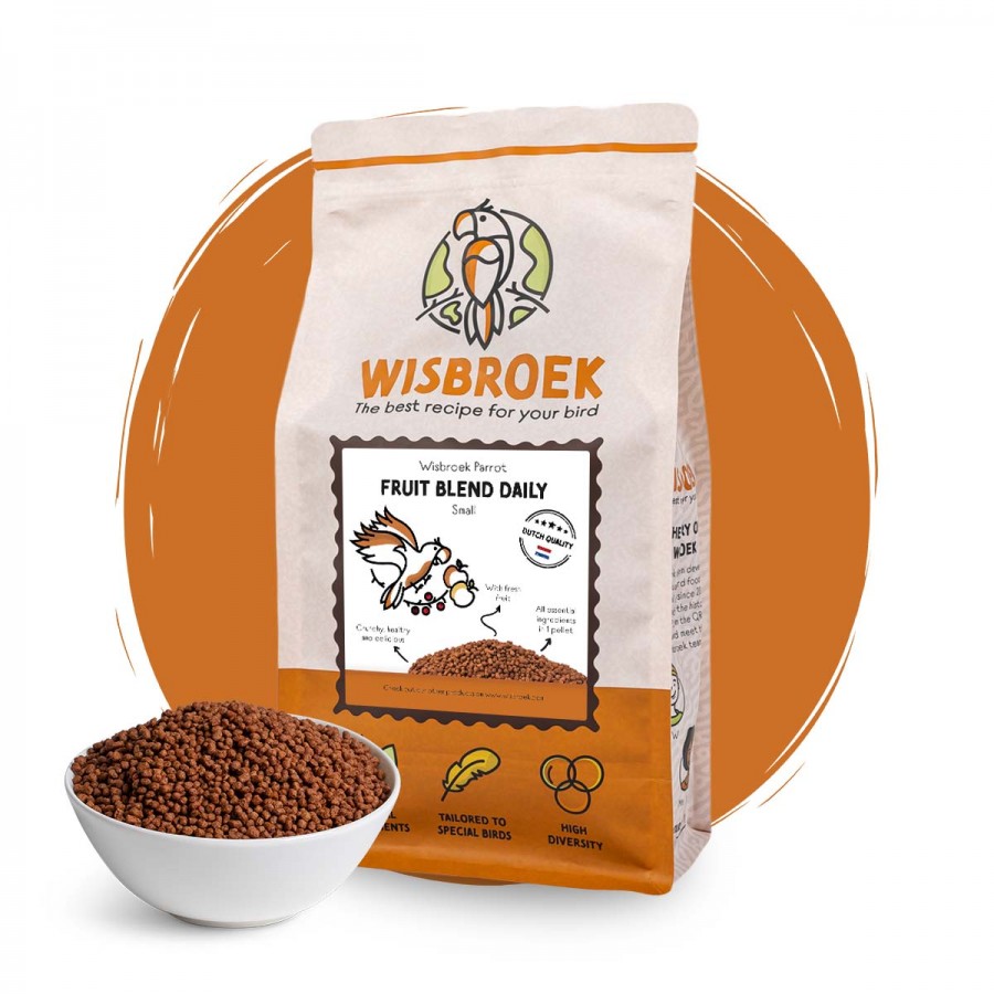 WISBROEK PAPAGAIOS FRUIT BLEND DAILY SMALL  - 1 KG