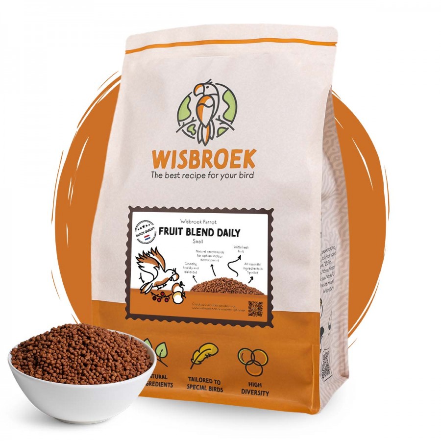 WISBROEK PAPAGAIOS FRUIT BLEND DAILY SMALL  - 3 KG