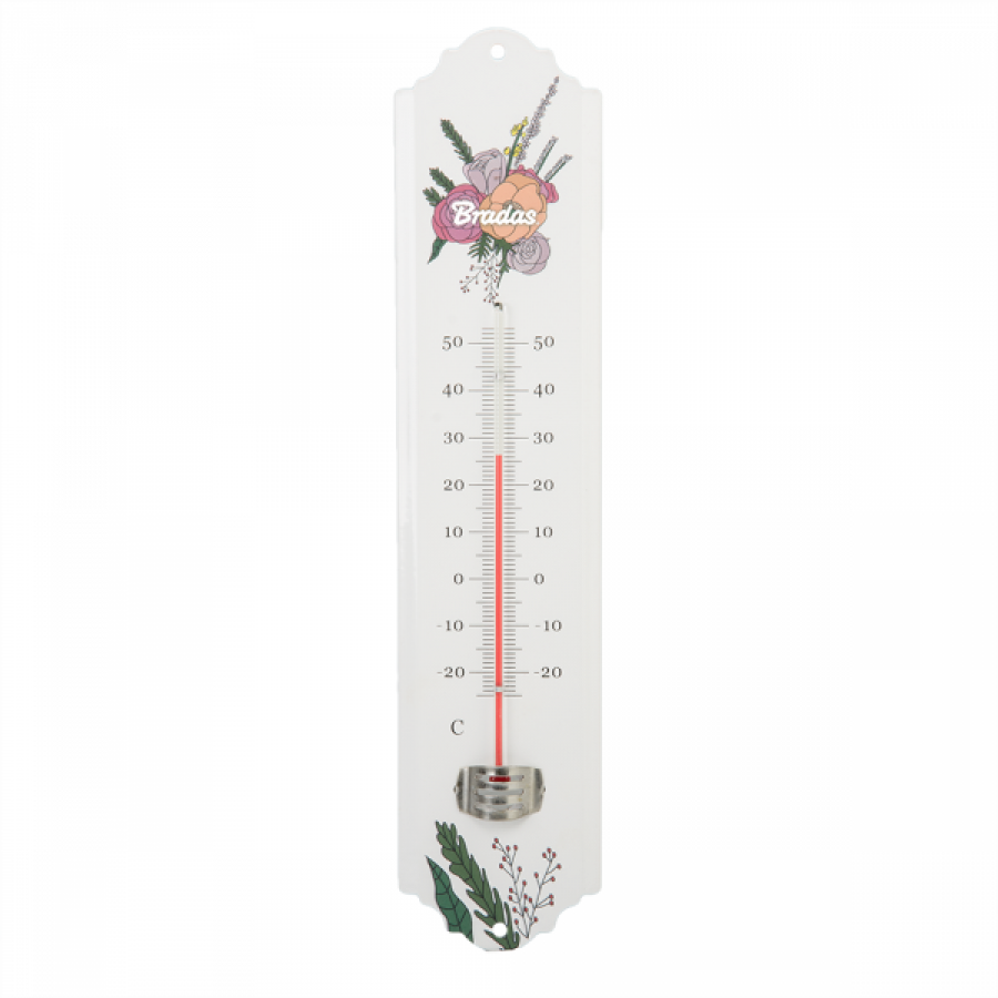 TERMOMETRO AMBIENTE EXTERIOR WHITE LINE METAL –  30cm