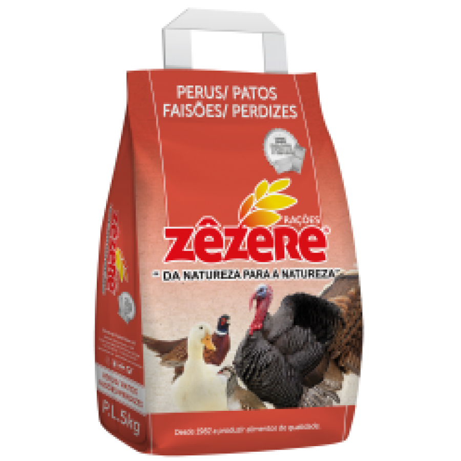 ZEZERE PATOS/PERDIZES/PERUS/FAISOES GRAO - SC 5KG ZEZERE PATOS/PERDIZES/PERUS/FAISOES GRAO - SC 5KG